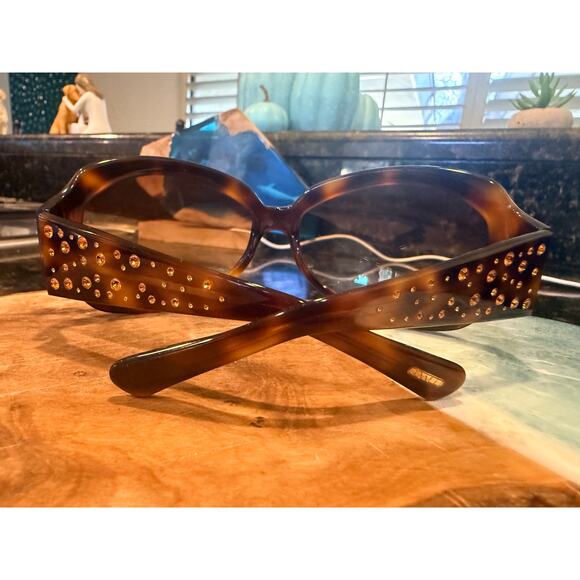 Oliver Peoples Isis Jeweled DM Oversized Tortoise Sunglasses Japan main image 7